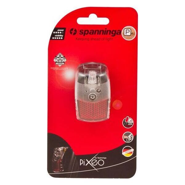 SPANNINGA Lampka tylna na błotnik SPANNINGA PIXEO XB + protektor chrom (NEW)