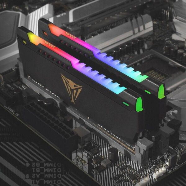 Pamięć Patriot Viper Steel RGB, DDR4, 64 GB, 3600MHz, CL20 (PVSR464G360C0K)
