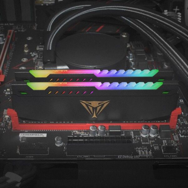 Pamięć Patriot Viper Steel RGB, DDR4, 64 GB, 3600MHz, CL20 (PVSR464G360C0K)