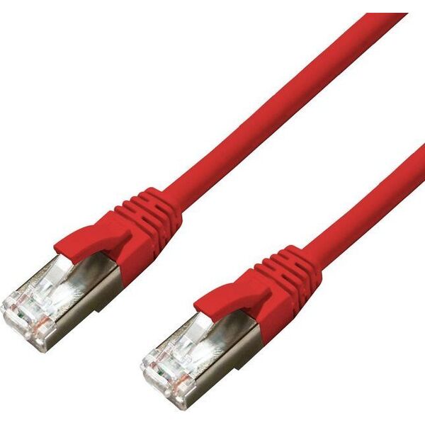 MicroConnect CAT6A S/FTP 1m Red LSZH