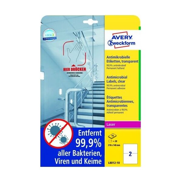 AVERY Etykieta L8012 210x148 (L8012-10)