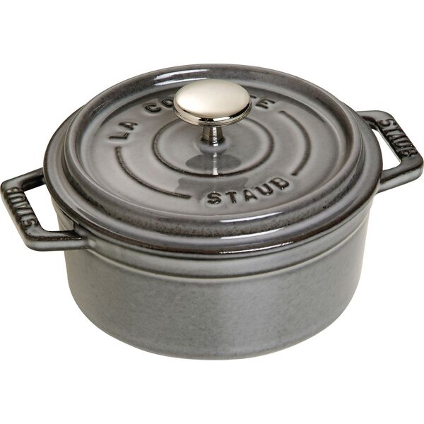 STAUB Staub Cocotte 12cm round Graphite grey, cast iron