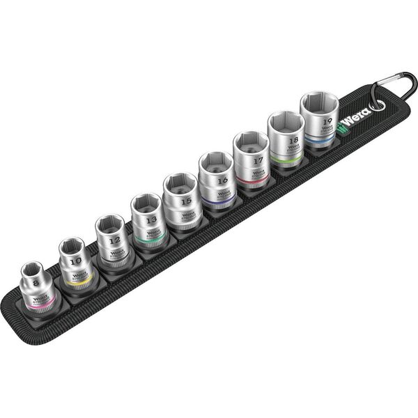 Wera Wera Zyklop Socket Set Belt B4 - 3/8 - 9-piece - socket insert