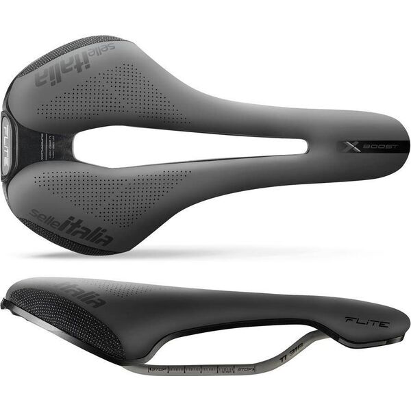 Selle Italia Siodło SELLE ITALIA FLITE BOOST X-CROSS SUPERFLOW L (id match - L3) TI 316 Tube 7, fibra-tek, czarne (NEW)