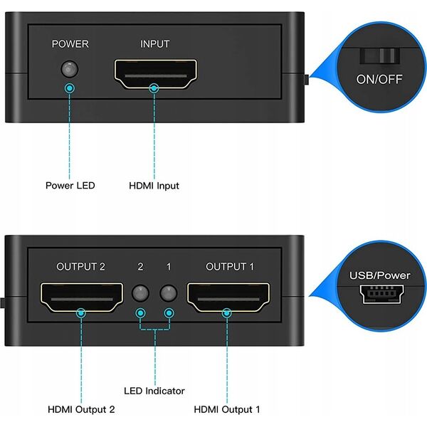 Marmitek Marmitek HDMI Splitter Split 612 UHD 2.0