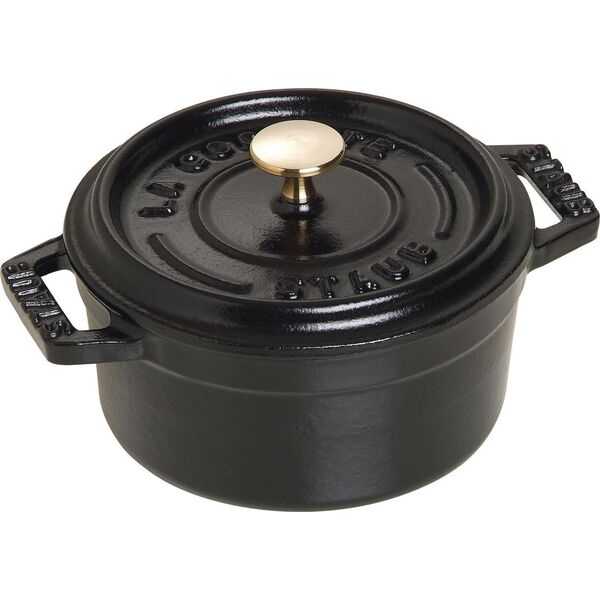 STAUB Garnek STAUB żeliwny mini okrągły 250 ml czarny