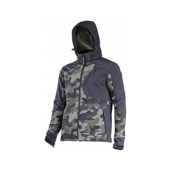 Lahti Pro KURTKA SOFTSHELL Z KAPT. MORO ZIEL.-CZAR., "XL", CE, LAHTI