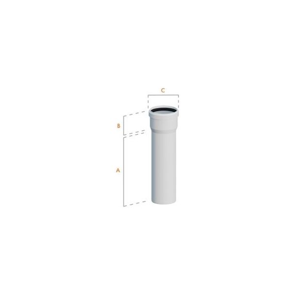 Ricom RURA PROSTA PP L1000 DN80 USZCZ.
