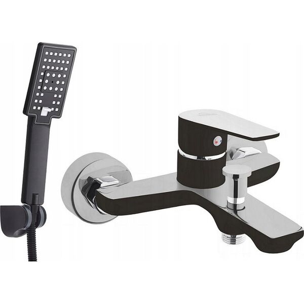 Bateria wannowa Invena DOKOS BATERIA WANNOWA CZARNY / CHROM