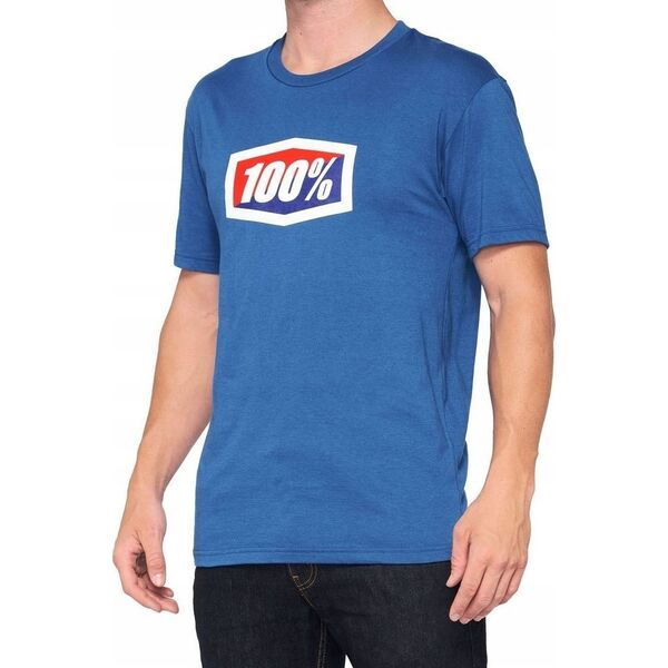 100% T-shirt 100% OFFICIAL krótki rękaw blue roz. L (NEW)