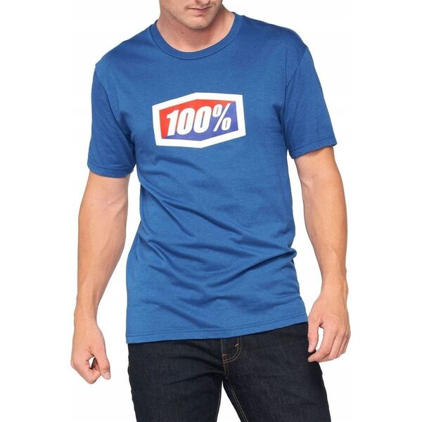 100% T-shirt 100% OFFICIAL krótki rękaw blue roz. L (NEW)