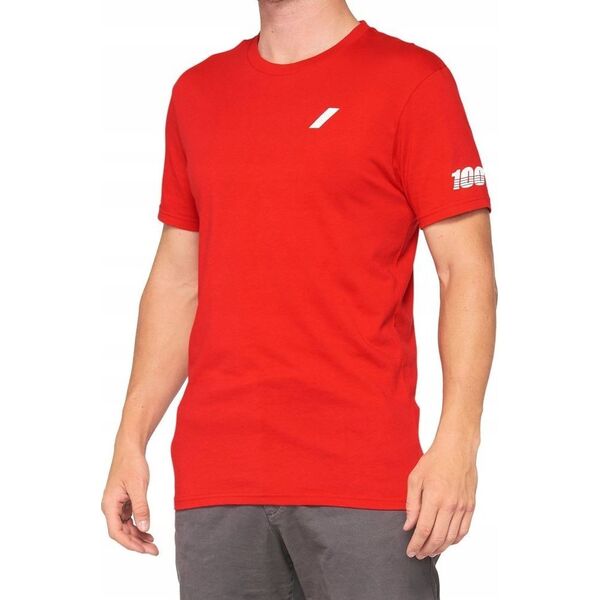 100% T-shirt 100% TILLER krótki rekaw red roz. XL (NEW)