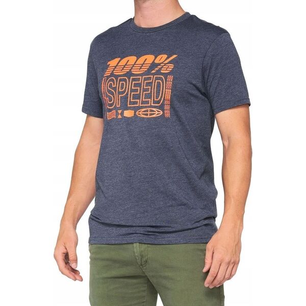 100% T-shirt 100% TRADEMARK krótki rękaw navy heather roz. XL (NEW)
