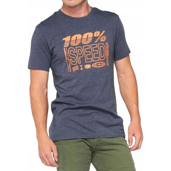 100% T-shirt 100% TRADEMARK krótki rękaw navy heather roz. XL (NEW)