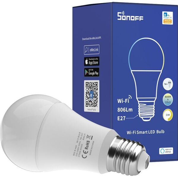 Sonoff Smart żarówka LED Sonoff B02-B-A60 (Biała)