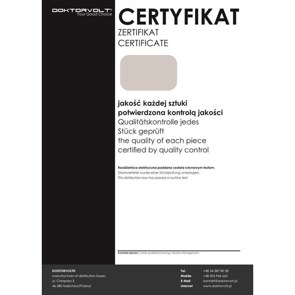 Doktorvolt Rozdzielnica budowlana Eco 32A 16A 2x230V gniazda Bals (2596)