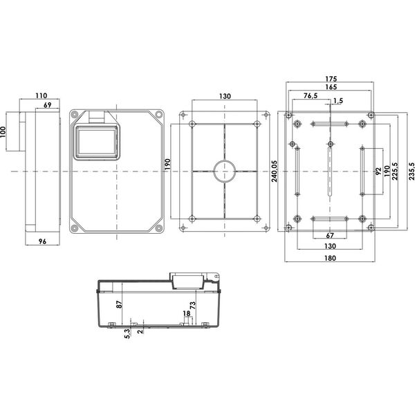 Doktorvolt Rozdzielnica budowlana HL 32A 16A 2x230V (5330)