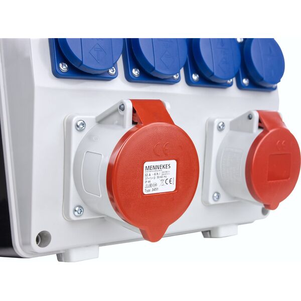 Doktorvolt Rozdzielnica budowlana TD-S/FI 32A 16A 4x230V gniazda Mennekes Doktorvolt 6916