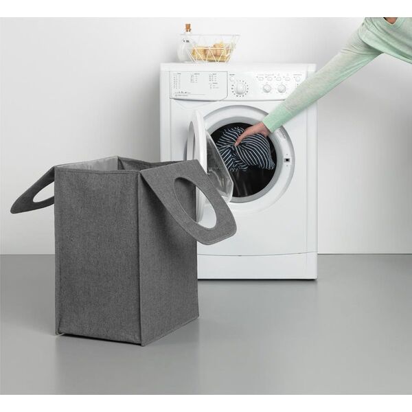 Kosz na pranie Brabantia Laundry To Go 55L antracyt (12 03 81)