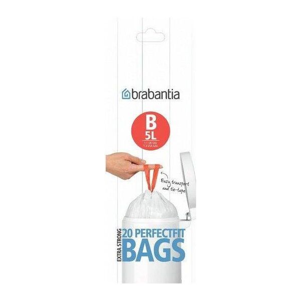Brabantia Worki na śmieci 5l rozmiar B 20szt. 311741