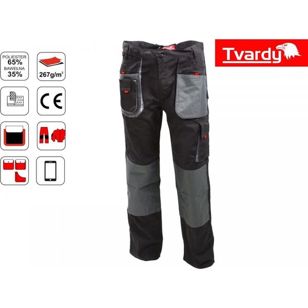 Geko SPODNIE ROBOCZE TVARDY ROZMIAR S (10) T01010-S GEKO