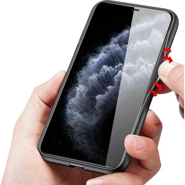 Dux Ducis Dux Ducis Fino etui pokrowiec pokryty nylonowym materiałem iPhone 11 Pro Max niebieski