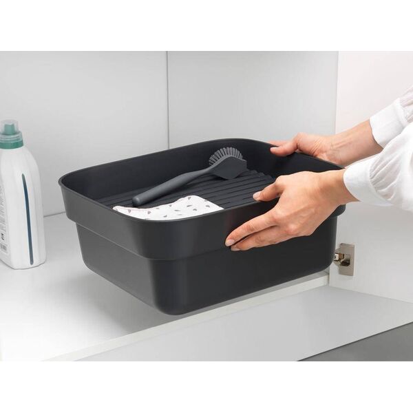 Brabantia Pojemnik do zmywania z ociekaczem SinkSide ciemnoszary 302664