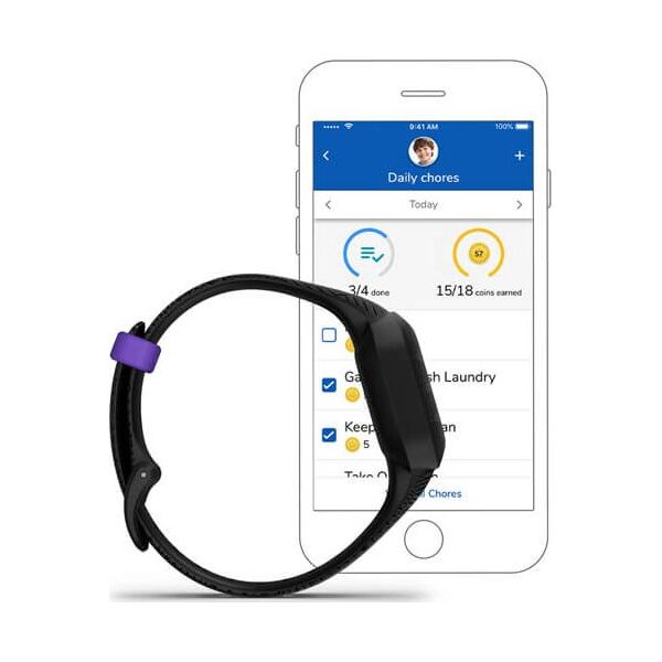 Smartband Garmin Vivofit Junior 3 Marvel Black Panther Czarny