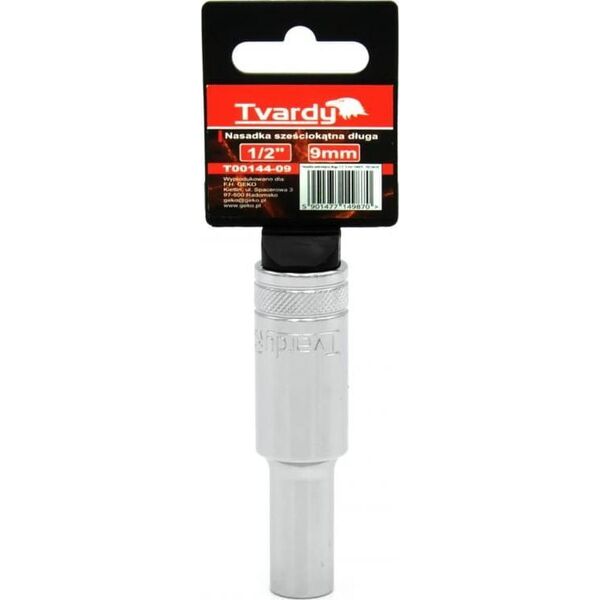 Geko NASADKA SZEŚCIOKĄTNA DŁUGA 1/2" 9 MM TVARDY(10/50) T00144-09 GEKO