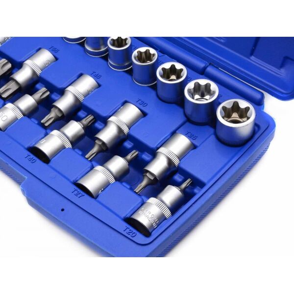 Geko ZESTAW NASADEK I BITÓW TORX 1/2" 19 SZT. (10) G13565 GEKO