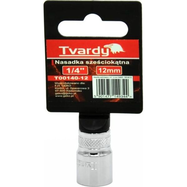 Geko NASADKA SZEŚCIOKĄTNA 1/4" 12 MM TVARDY (10/100) T00140-12 GEKO