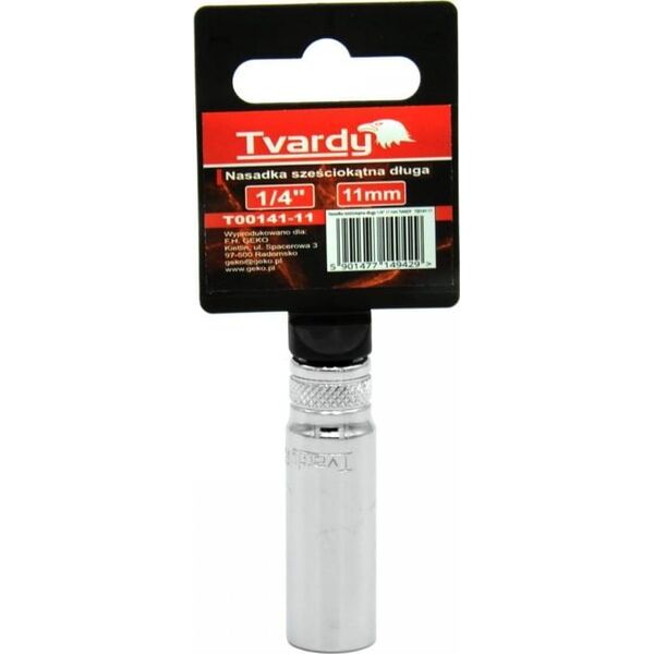 Geko NASADKA SZEŚCIOKĄTNA DŁUGA 1/4" 11 MM TVARDY (10/100) T00141-11 GEKO