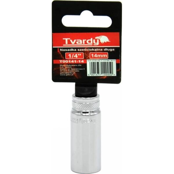 Geko NASADKA SZEŚCIOKĄTNA DŁUGA 1/4" 14 MM TVARDY (10/100) T00141-14 GEKO