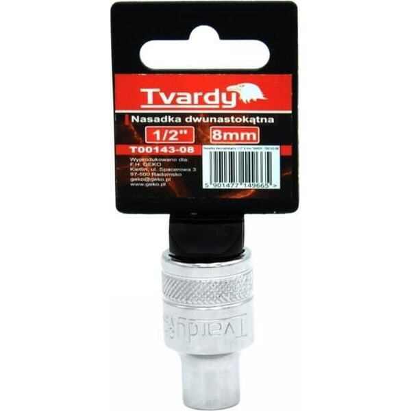 Geko NASADKA DWUNASTOKĄTNA 1/2" 8 MM TVARDY (10/100) T00143-08 GEKO