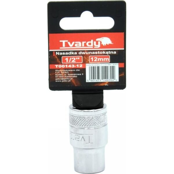 Geko NASADKA DWUNASTOKĄTNA 1/2" 12 MM TVARDY (10/100) T00143-12 GEKO
