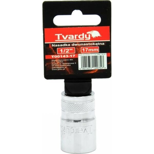 Geko NASADKA DWUNASTOKĄTNA 1/2" 17 MM TVARDY (10/100) T00143-17 GEKO
