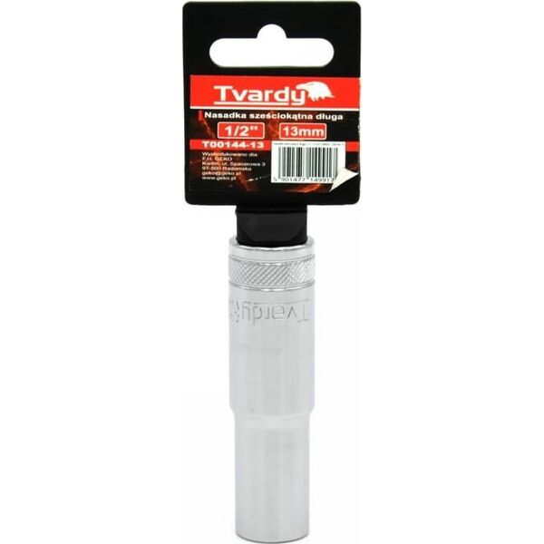 Geko NASADKA SZEŚCIOKĄTNA DŁUGA 1/2" 13 MM TVARDY(10/50) T00144-13 GEKO