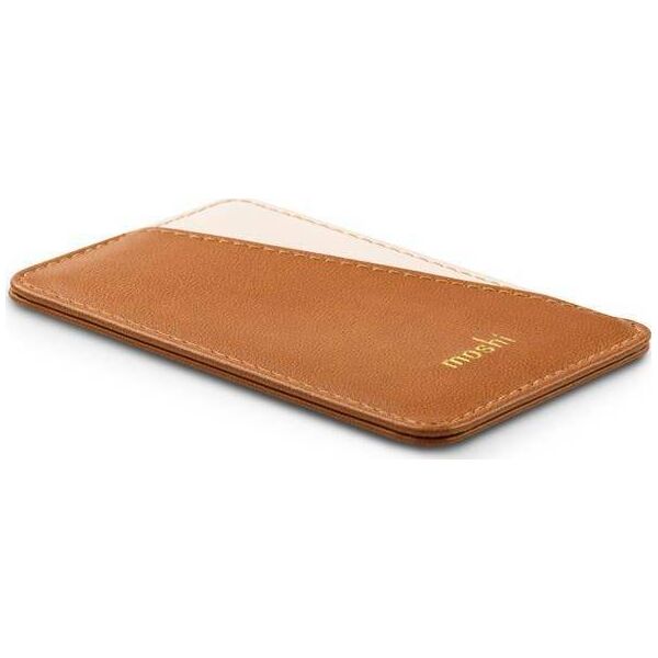 Moshi Moshi Slim Wallet - Portfel magnetyczny (System SnapTo) (Caramel Brown)