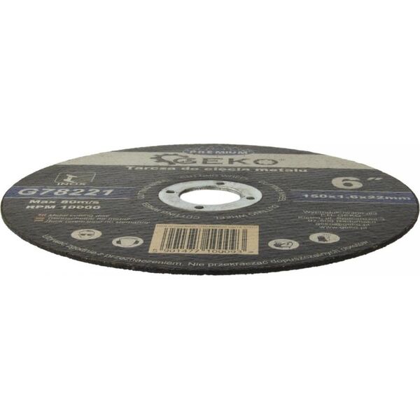 Geko TARCZA DO CIĘCIA METALU GEKO PREMIUM 150X1.6 INOX (5/25/200) G78221 GEKO