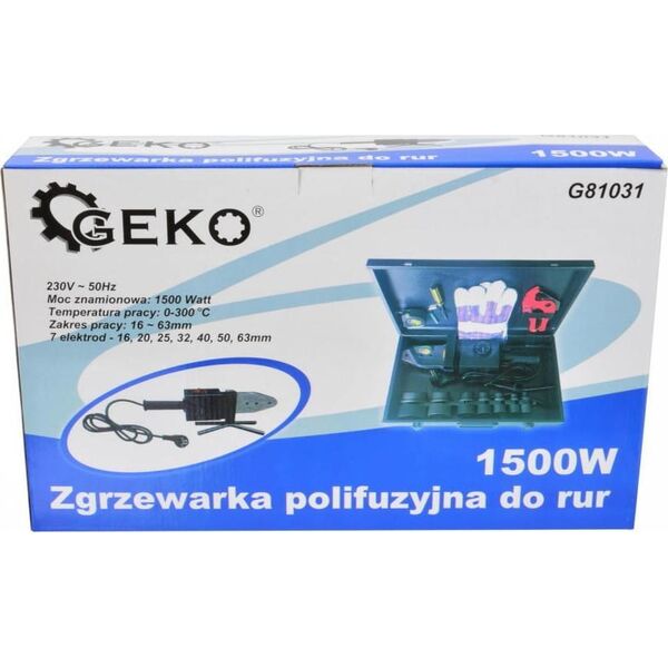 Geko ZGRZEWARKA POLIFUZYJNA DO RUR(DUŻA)16-63MM GEKO(5) G81031 GEKO