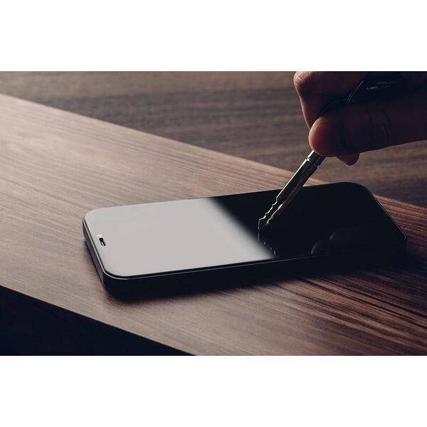 Moshi Szkło hybrydowe Moshi AirFoil Pro Apple iPhone 12 Pro Max (czarna ramka)