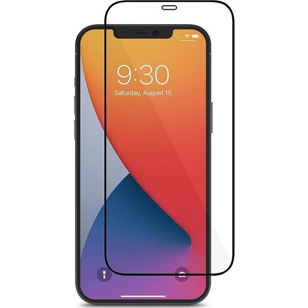 Moshi Szkło hybrydowe Moshi AirFoil Pro Apple iPhone 12 Pro Max (czarna ramka)