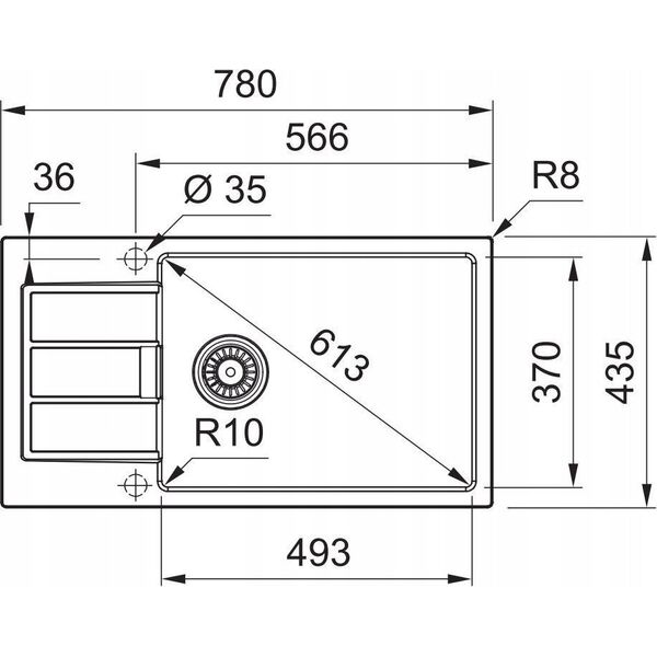 Zlewozmywak Franke Zlew Franke S2D Slim 611-78 XL 143.0618.649 Biały