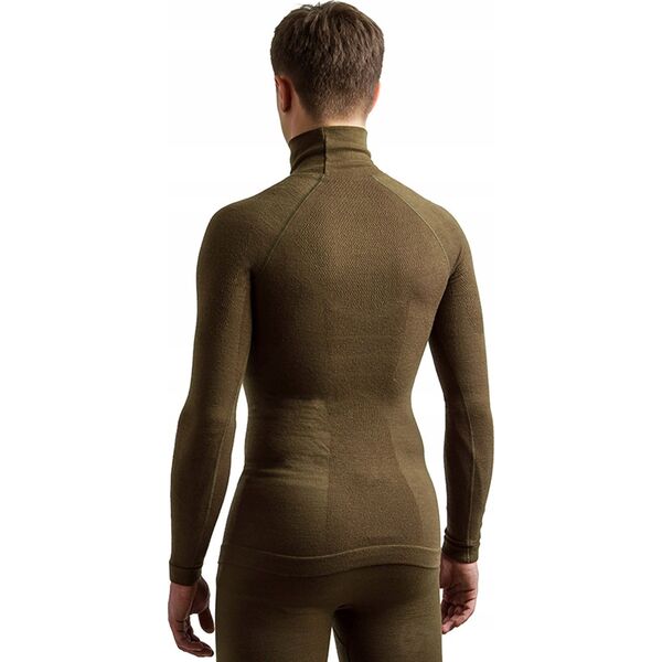 Brubeck LS14200 Bluza męska RANGER WOOL khaki L