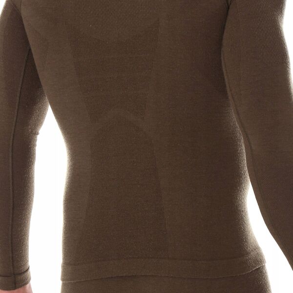 Brubeck LS14200 Bluza męska RANGER WOOL khaki L