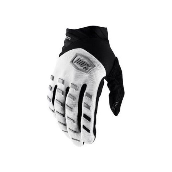 100% Rękawiczki 100% AIRMATIC Glove white roz. L (długość dłoni 193-200 mm) (NEW)