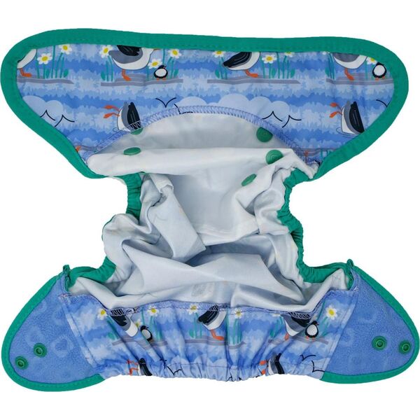 Close Caboo Otulacz, pieluszka wielorazowa z napami Blue Puffin 3-16 kg, 1 szt.
