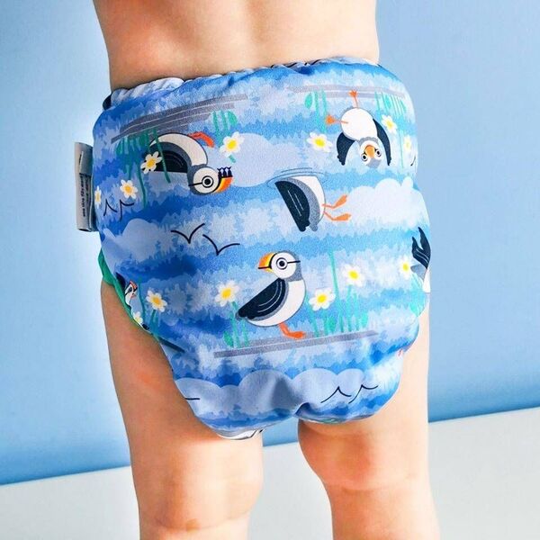 Close Caboo Otulacz, pieluszka wielorazowa z napami Blue Puffin 3-16 kg, 1 szt.