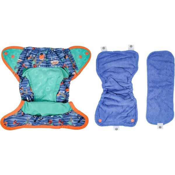 Close Caboo Otulacz, pieluszka wielorazowa Pop-in AIO Twilight Garden z napami 4.5-16 kg, 1 szt.