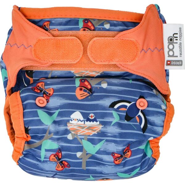 Close Caboo Otulacz, pieluszka wielorazowa V2 Twilight Garden z wkładem babusowym 3-16 kg, 1 szt.